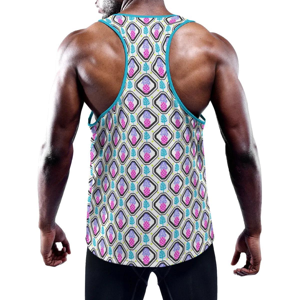 Pineapplez Print Y-Back Tank