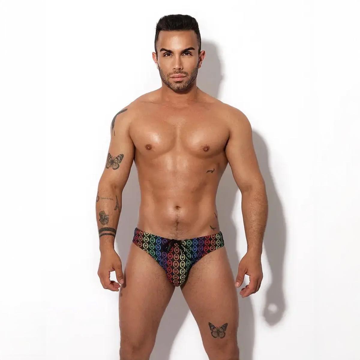 Pride Black Swim Brief by Mounderwear