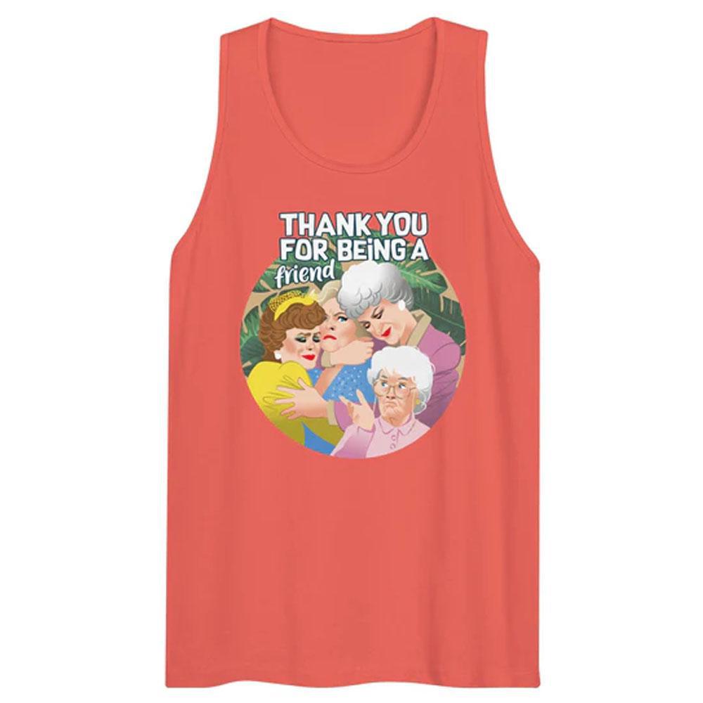 Thank You For Being A Friend Coral Tank by Swish Embassy