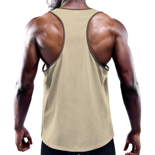 Baja Tan Solid Color Y-Back Tank from Assassin Menswear