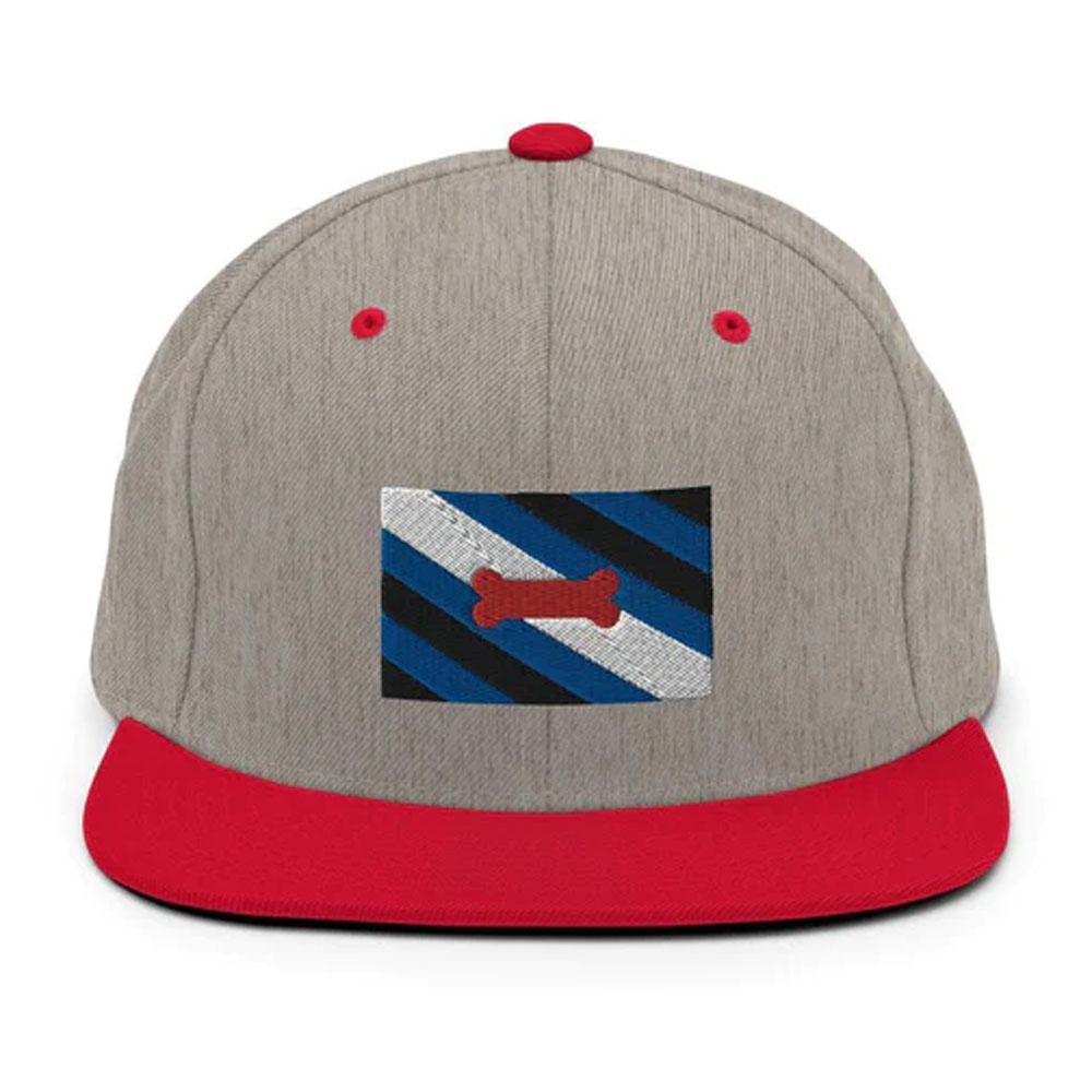 Pup Pride Heather Grey/Red Baseball Cap by Swish Embassy