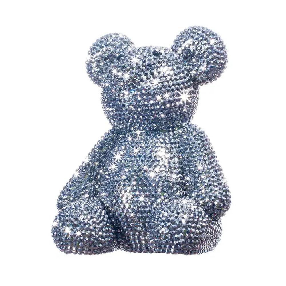 Graphite Rhinestone Bear Bank - 8" by Interior Illusions Plus
