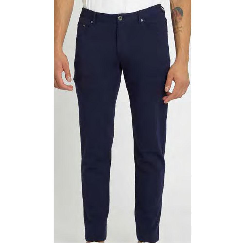 Navy 5-Pocket Stretch Knit Jeans by Postmarc (PM-3010-NAVY)