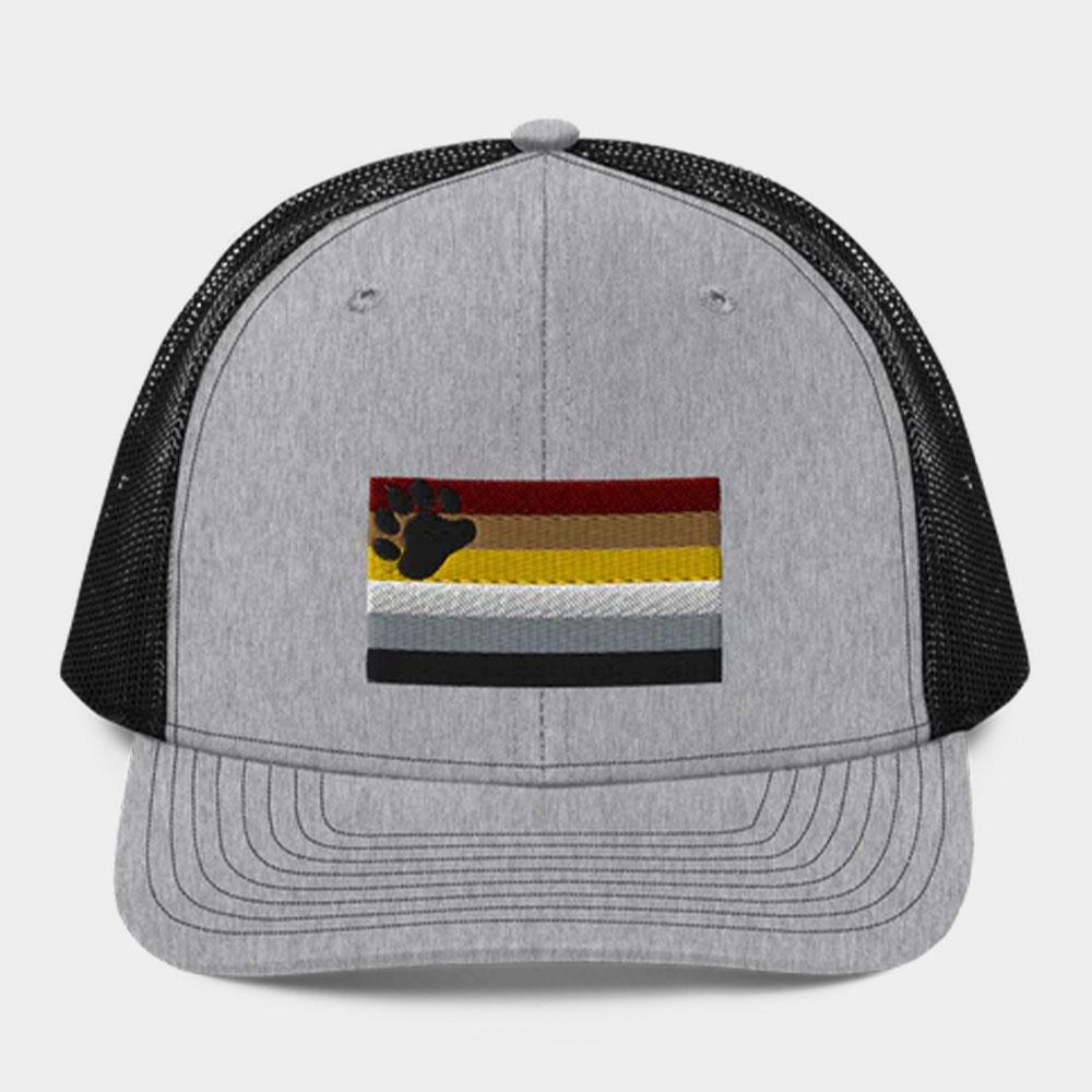 Bear Pride Heather Grey/Black Trucker Hat by Swish Embassy
