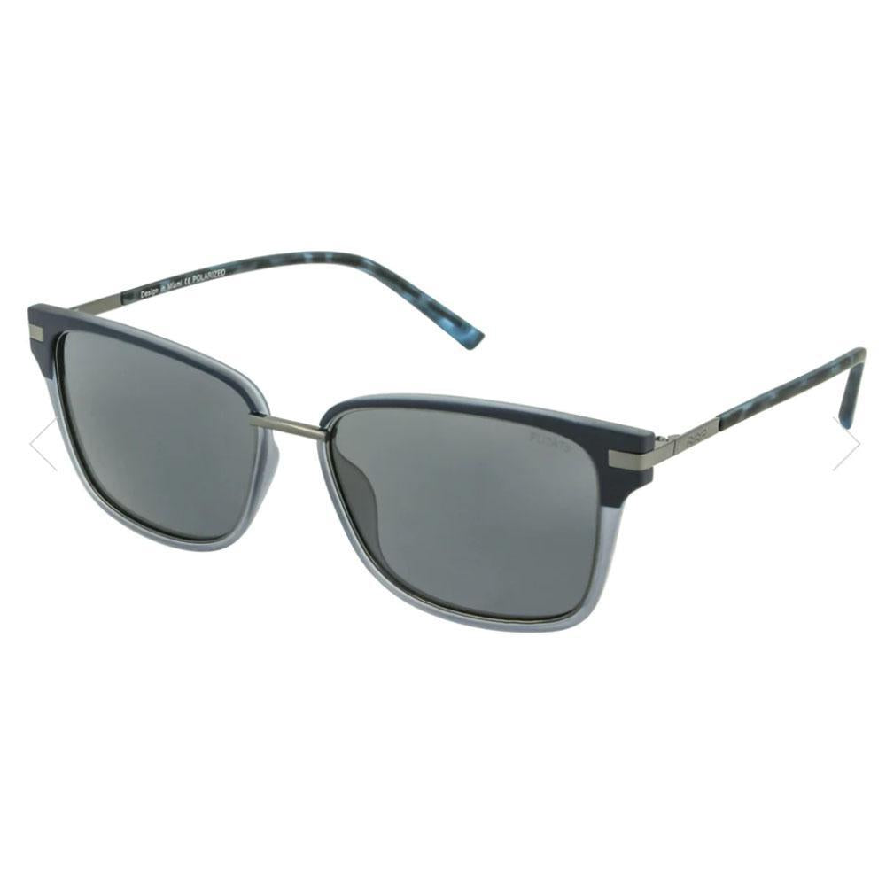 Pepper Matte Blue with Light Grey Lens Polarized Sunglasses by Floats Eyewear (F4340)