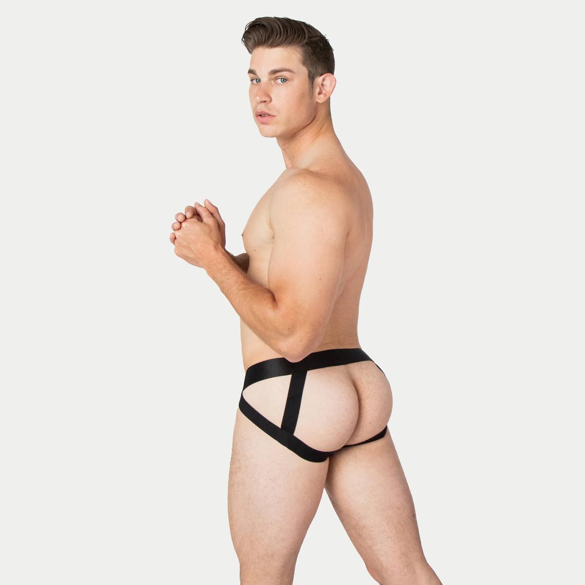 ACTION Black Jockstrap by Awry Menswear