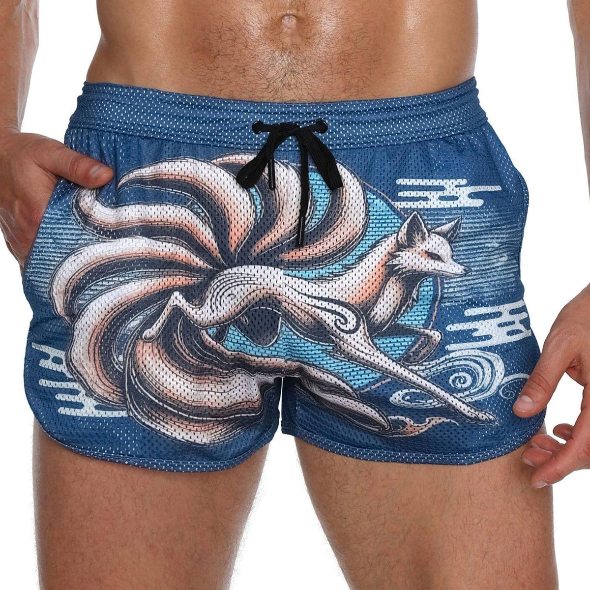 Blue Kitsune Short by Skull & Bones