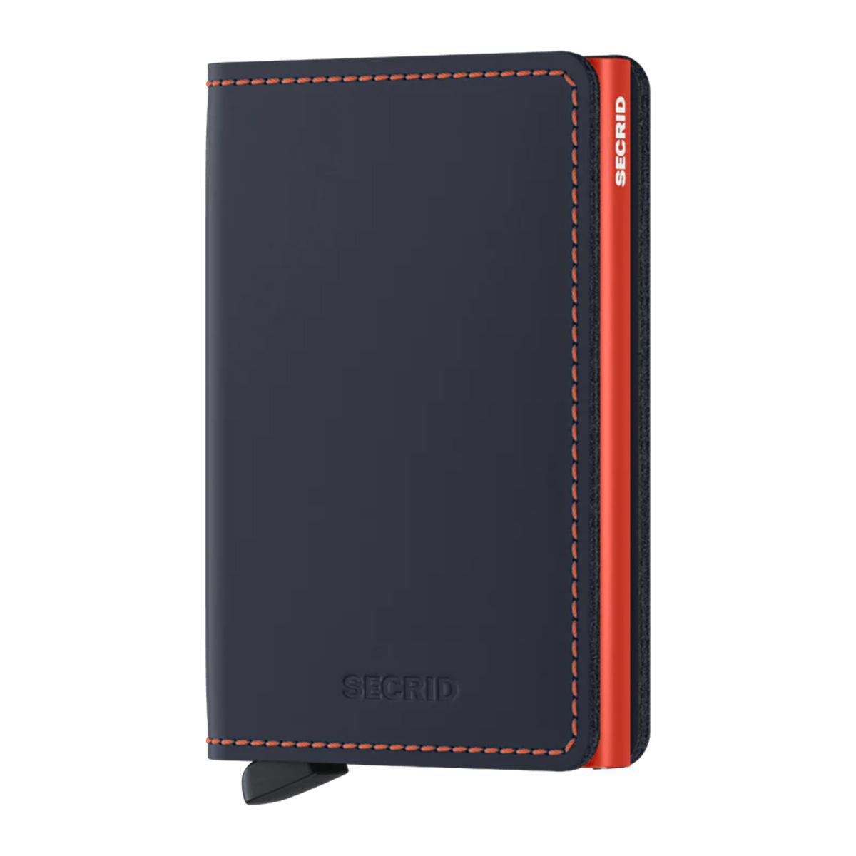 Matte Nightblue & Orange Slimwallet by Secrid