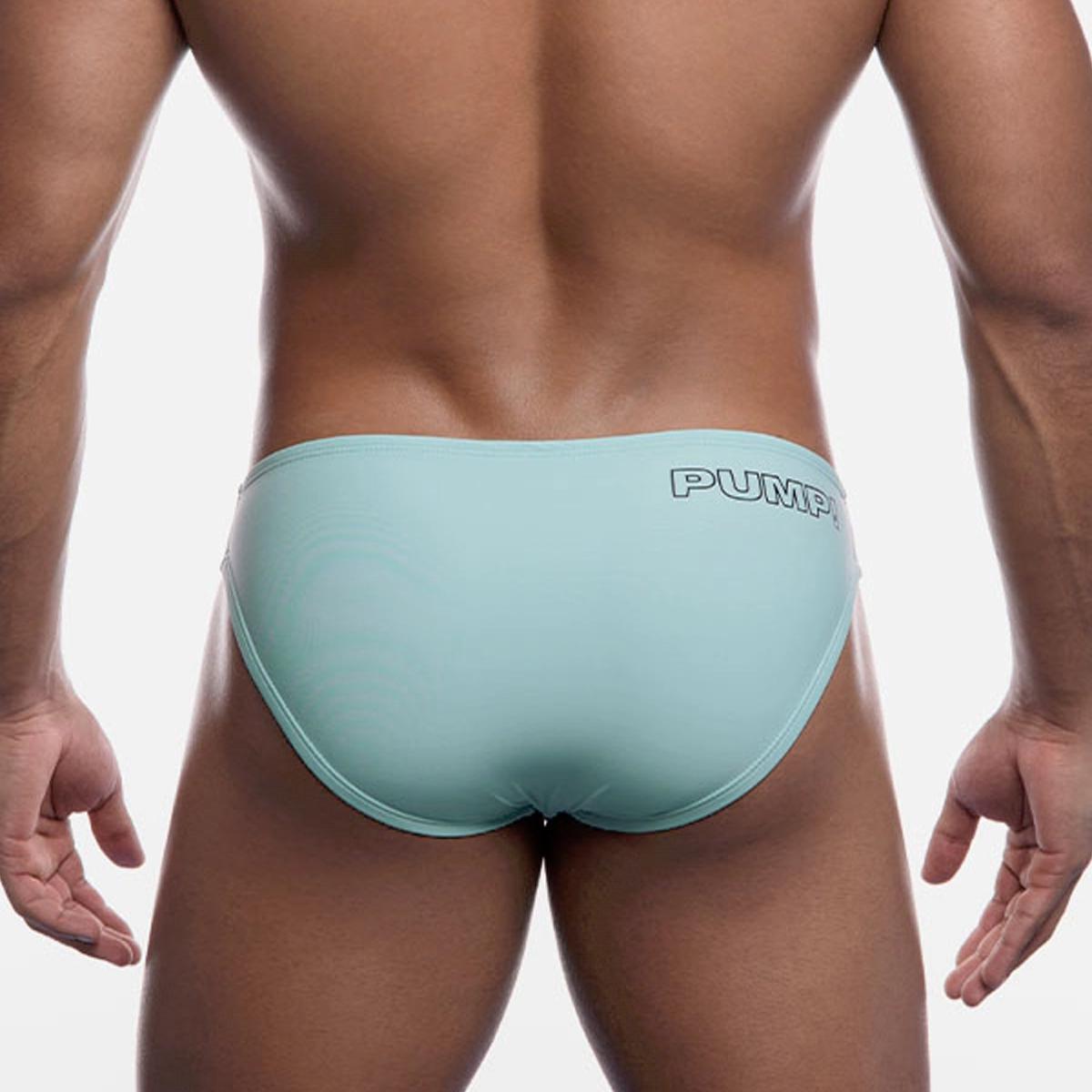 Retro Teal Water Cheeky Swim Brief by PUMP!