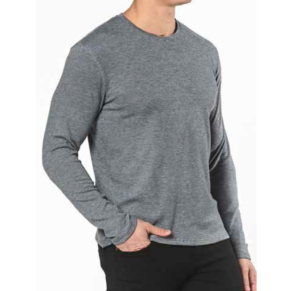 Navy Stretch Knit Long Sleeve Crew Pullover by Postmarc