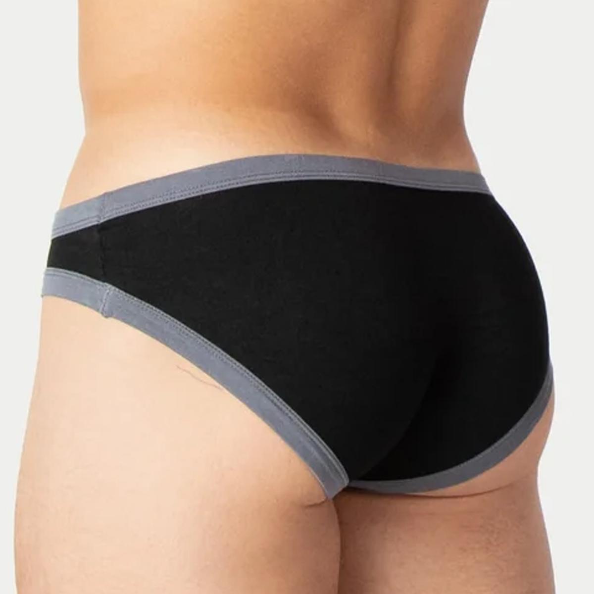 Contrast Black Briefs by Awry Menswear