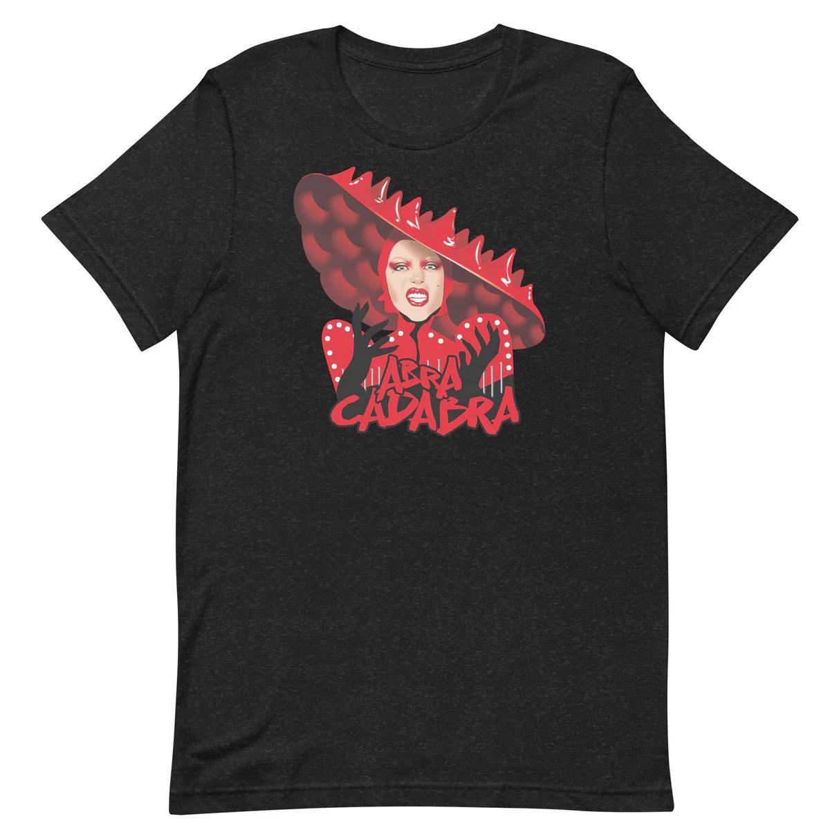 Mushroom Abracadabra Charcoal Black Triblend T-Shirt by Swish Embassy