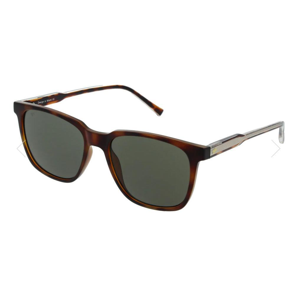 Ureka Tortoise with Green Lens Sunglasses by Ego Eyewear (7152)