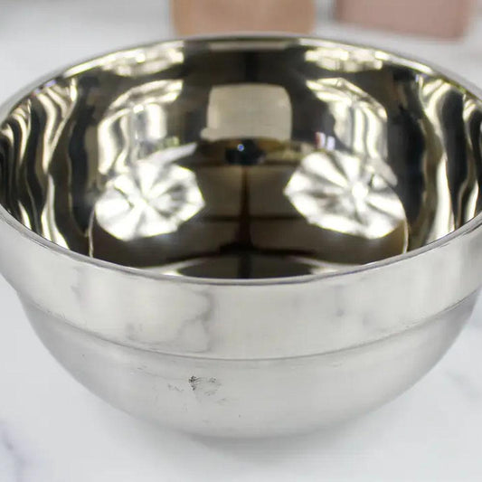 Boar-Bristle Shaving Brush and Steel Shaving Bowl Set by Holder Handmade