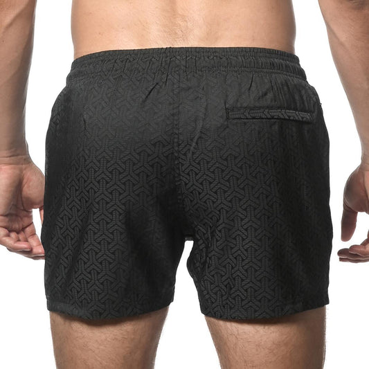 Onyx Triad 4.5" Jacquard Swim Shorts with Mesh Lining by Postmarc