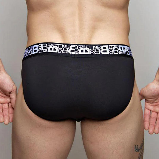 Black Jock Brief B Logo by Beauboy Menswear