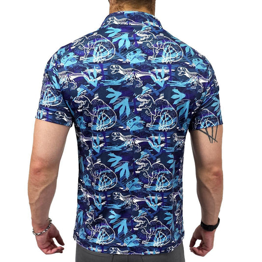 Dinosaur Tracks Short Sleeve Polo Shirt