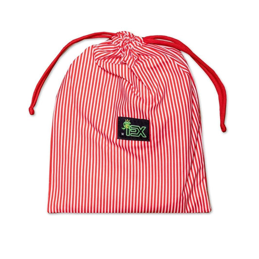 Red Striped Slim Fit Swim Trunks by Eight X