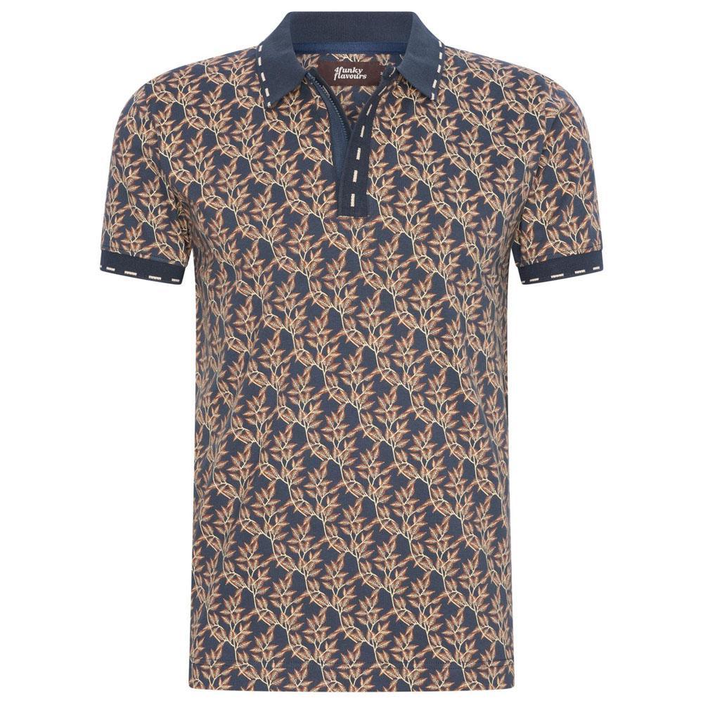 Pawky Blue/Orange/Cream Polo by 4funkyflavours