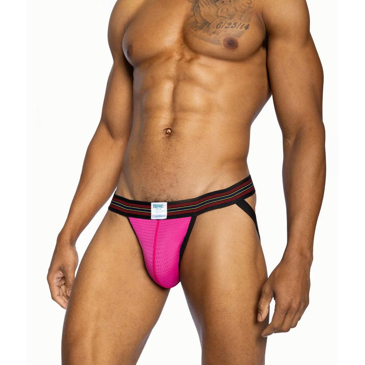 Hot Pink Mesh Jockstrap by Bike Athletic
