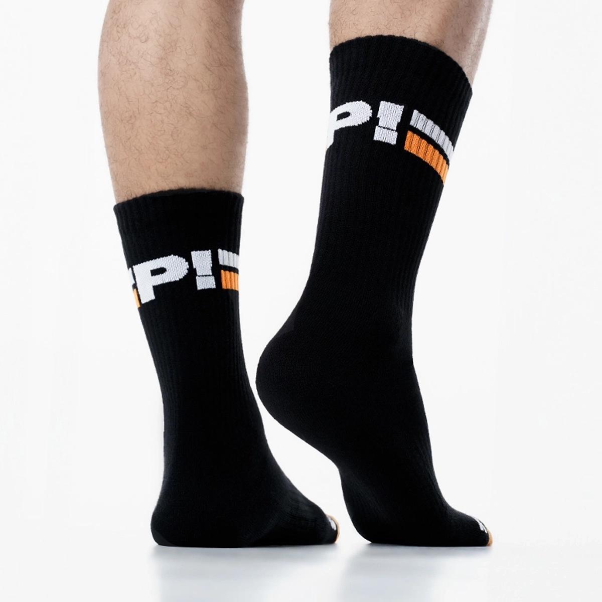Nightlight Black Crew Socks by PUMP! Underwear