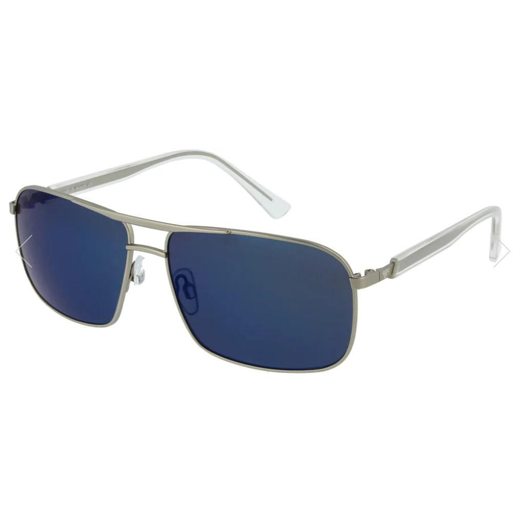 Juana Silver with Blue Lens Sunglasses by Ego Eyewear (7143)