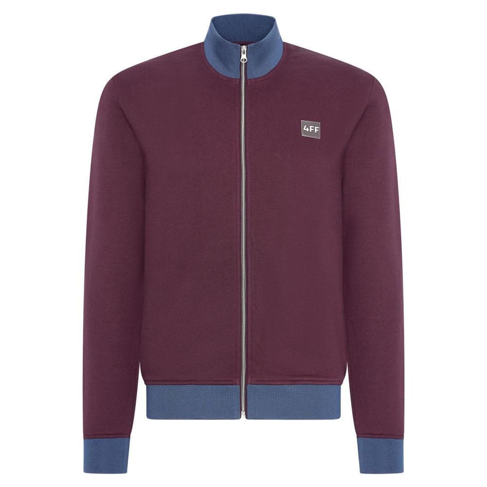 Wasn't Looking Burgundy Zip-Up Sweater by 4funkyflavours