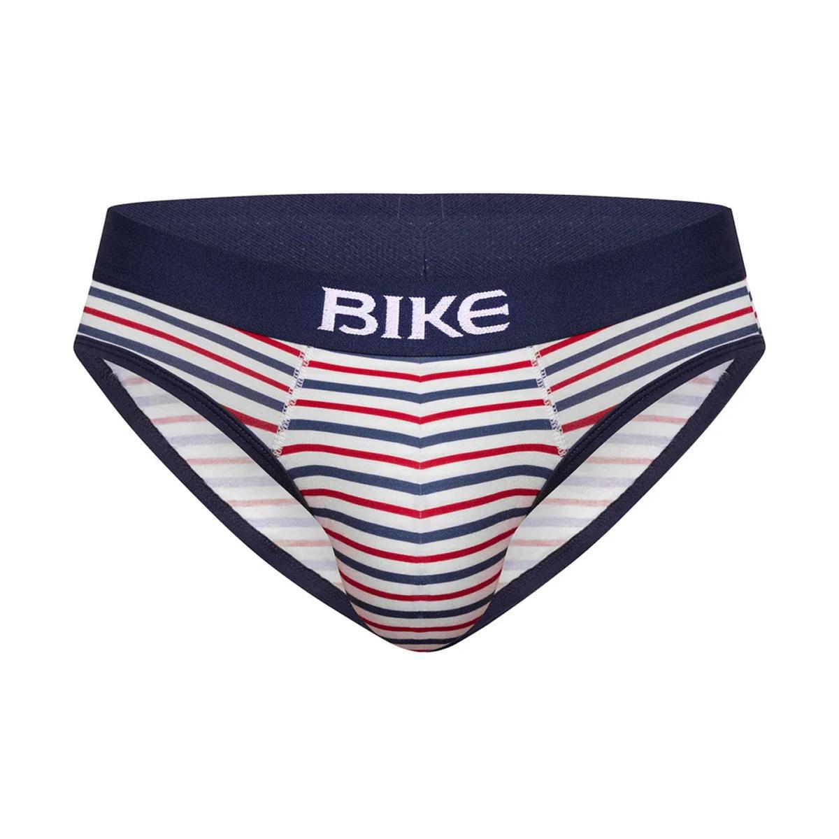 Sailor Stripe Stretch Cotton Brief by Bike Athletic