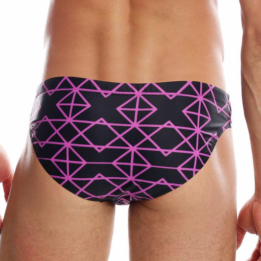 Axiom Black/Pink Swim Briefs by Garcon