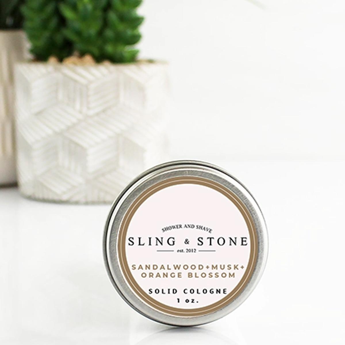 Sandalwood + Musk + Orange Blossom Solid Scent Cologne