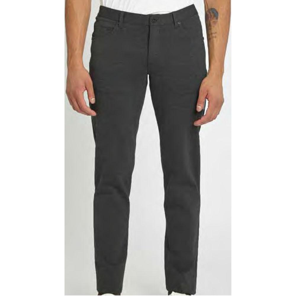 Pewter 5-Pocket Stretch Knit Jeans by Postmarc (PM-3010-PEWTER)