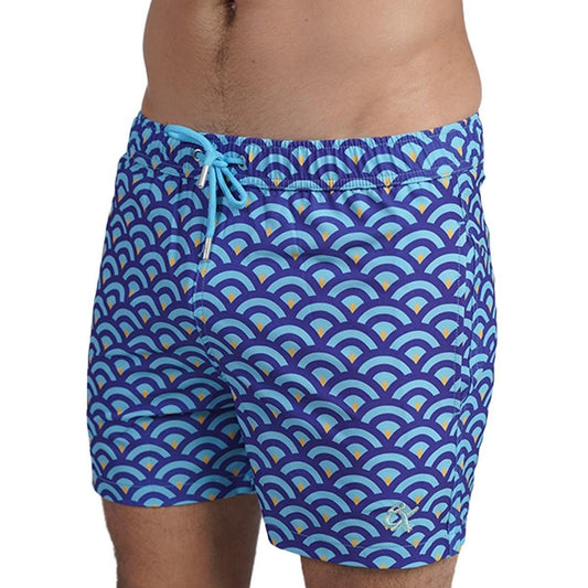 Blue Scale Swim Trunks by Eight X