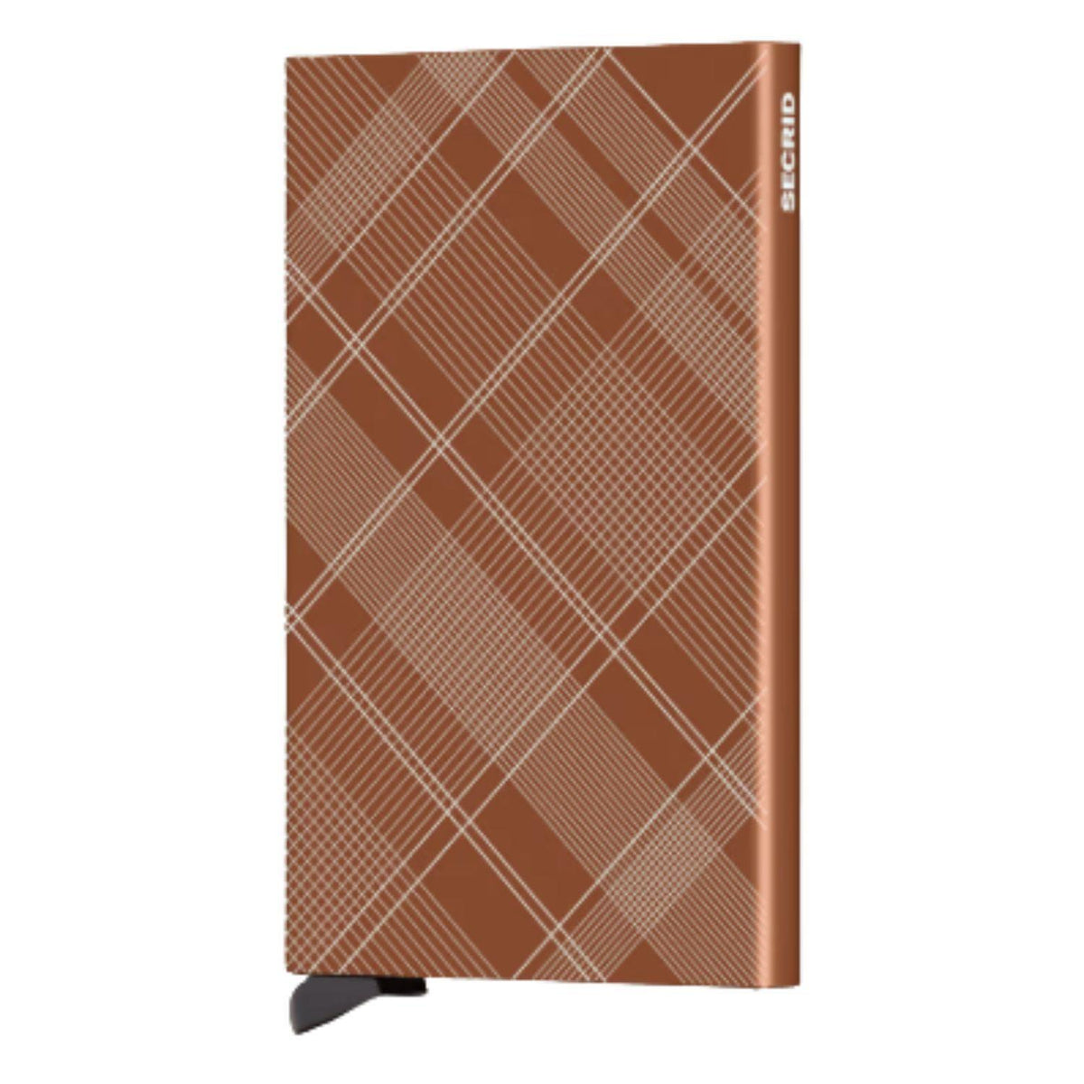Tartan Rust Laser Cardprotector by Secrid
