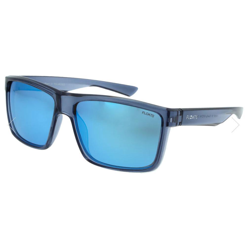Cavity Transparent Blue with Blue Mirror Lens Polarized Sunglasses by Floats Eyewear (F4357)