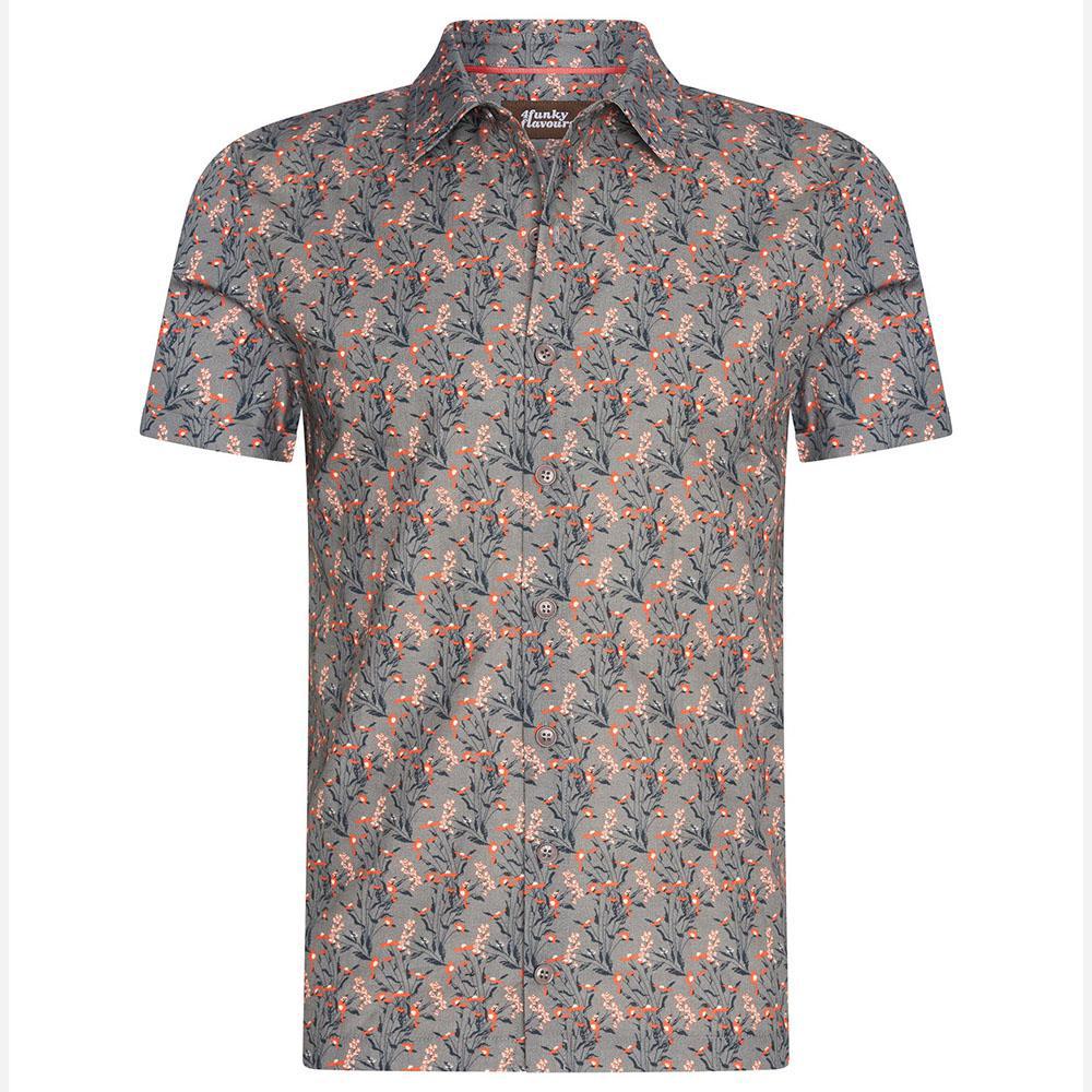 Fallen Geometric Print Polo Shirt by 4funkyflavours