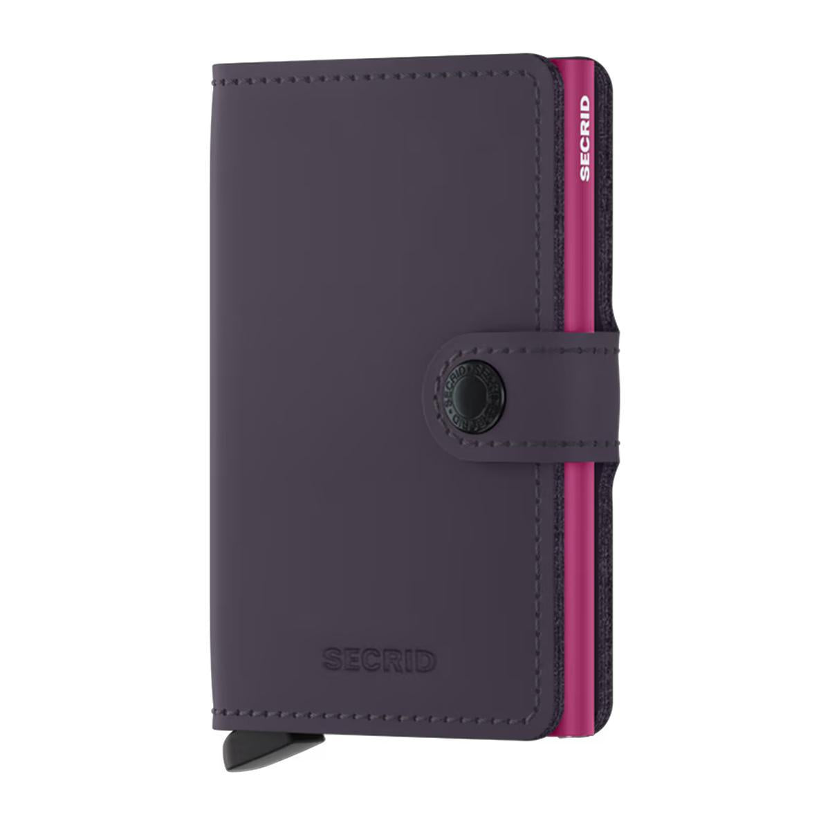 Dark Purple-Fuchsia Miniwallet by Secrid Wallets
