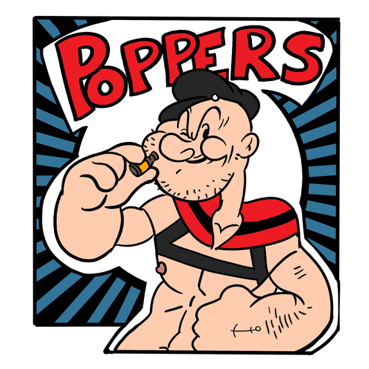Poppers White T-Shirt