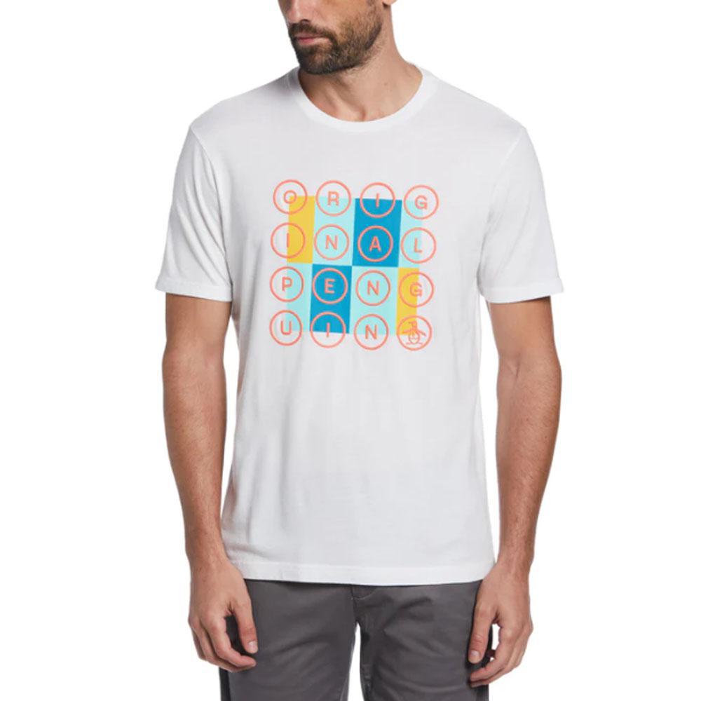 Circle Logo Bright White Graphic Tee by Original Penguin