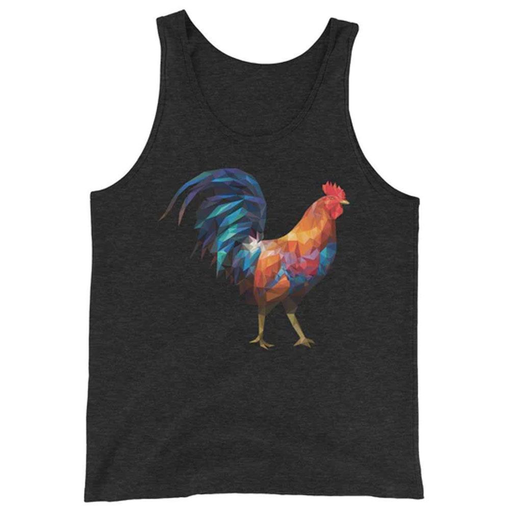 Polygon Rooster Charcoal Tank by Swish Embassy