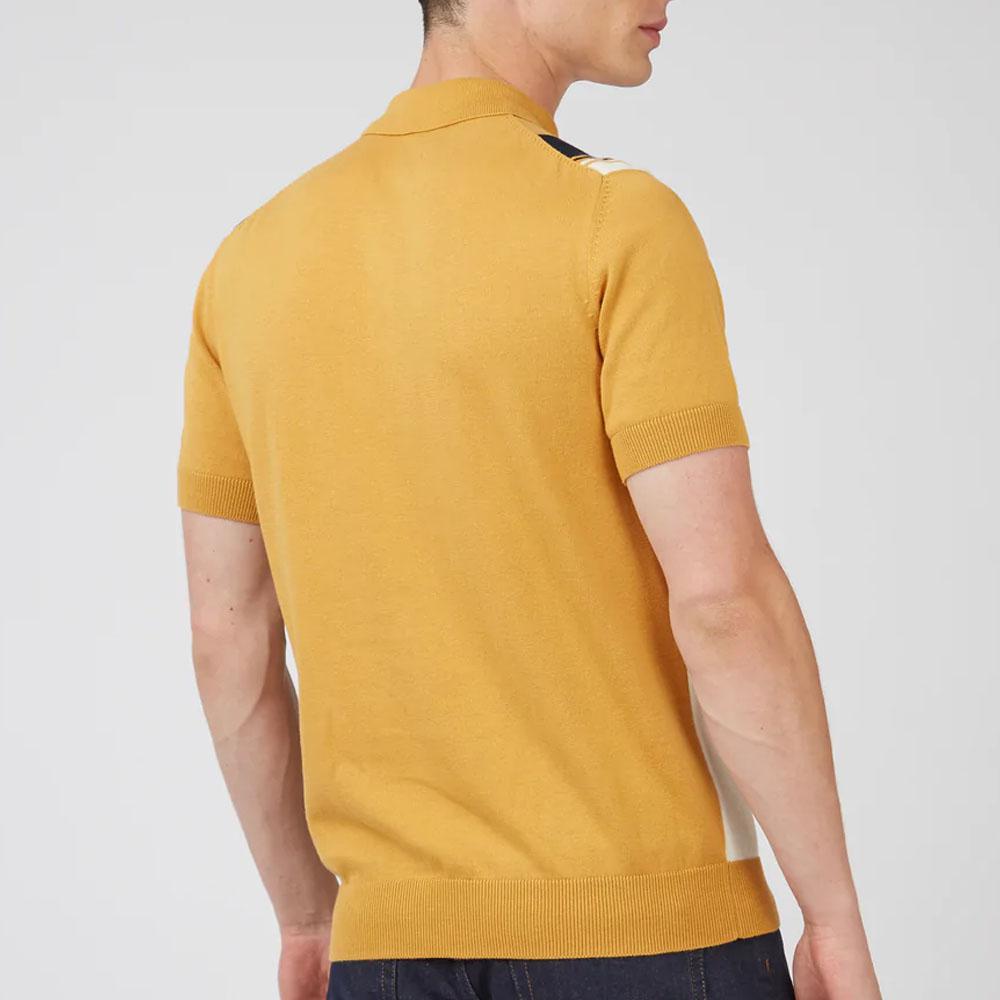 Signature Mod Sunflower Knit Colorblock Polo by Ben Sherman
