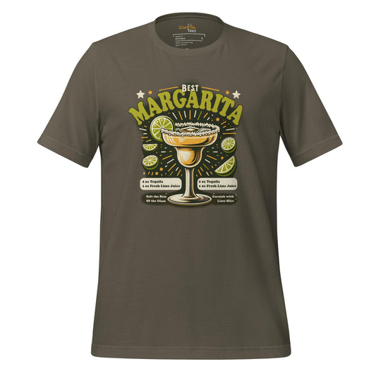 Margarita Cocktail Army Green T-Shirt
