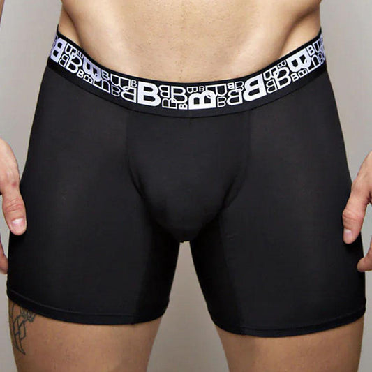 B Logo Black Joxer Brief by Beauboy Menswear