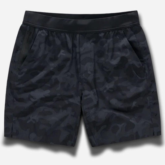 Black Camo 7" Inseam Interval Short by Ten Thousand