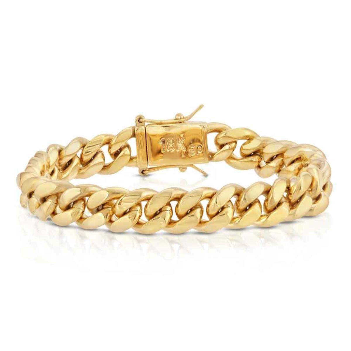 8MM 8.5" Gold Miami Cuban Bracelet by Gold Gods Copy