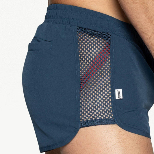 Navy Peek-A-Boo Jock Swim Trunk by Bike Athletic