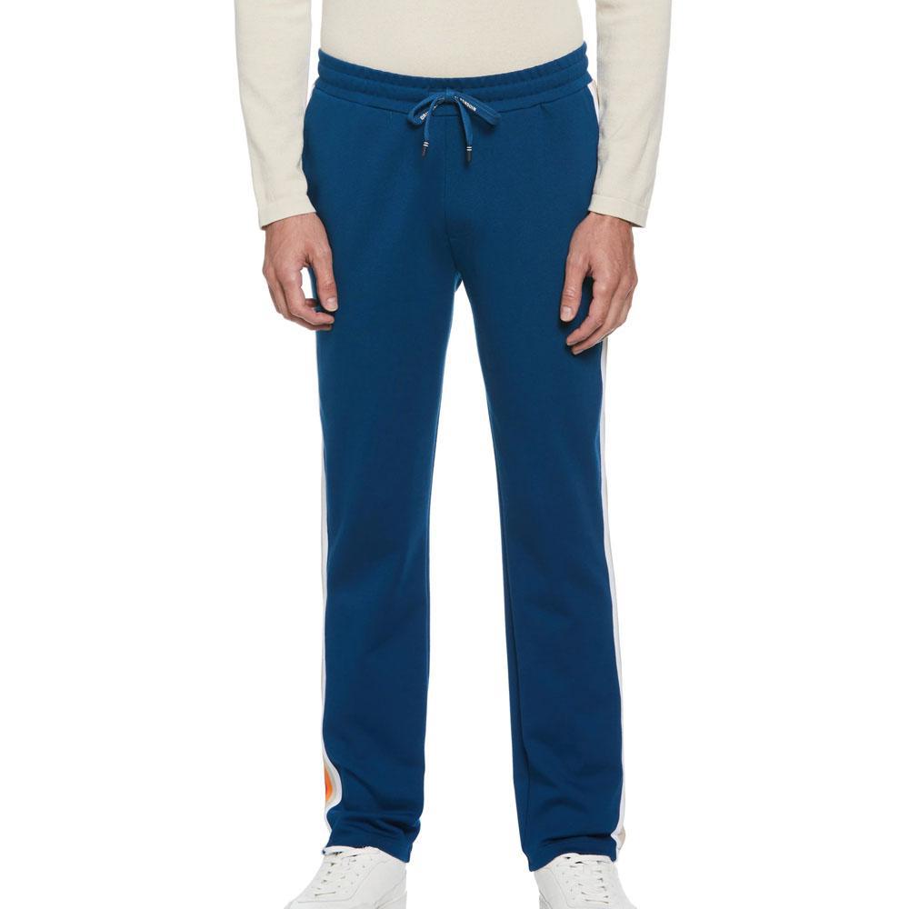 Poseidon Blue Ponte Jogger Pant with Side Stripe by Original Penguin