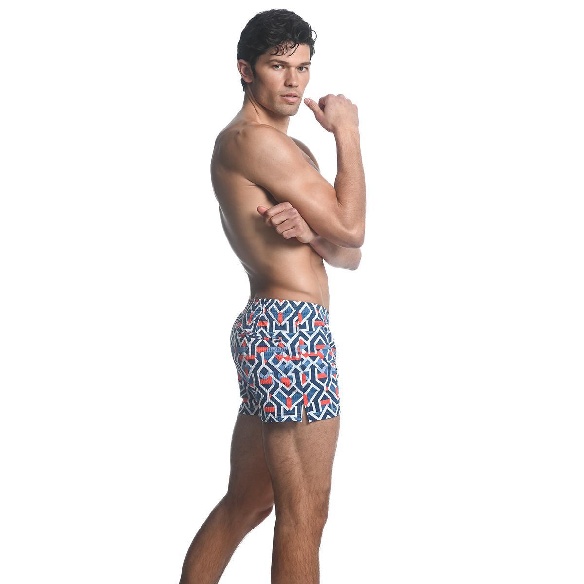 Navy/Red Arrows Swim Shorts by Postmarc