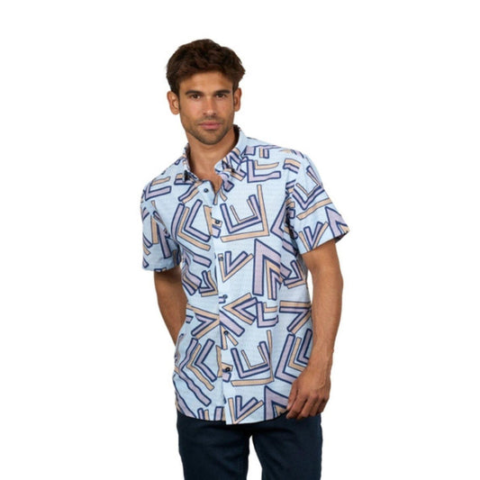 Vector Short Sleeve Button Up Shirt by Eight X