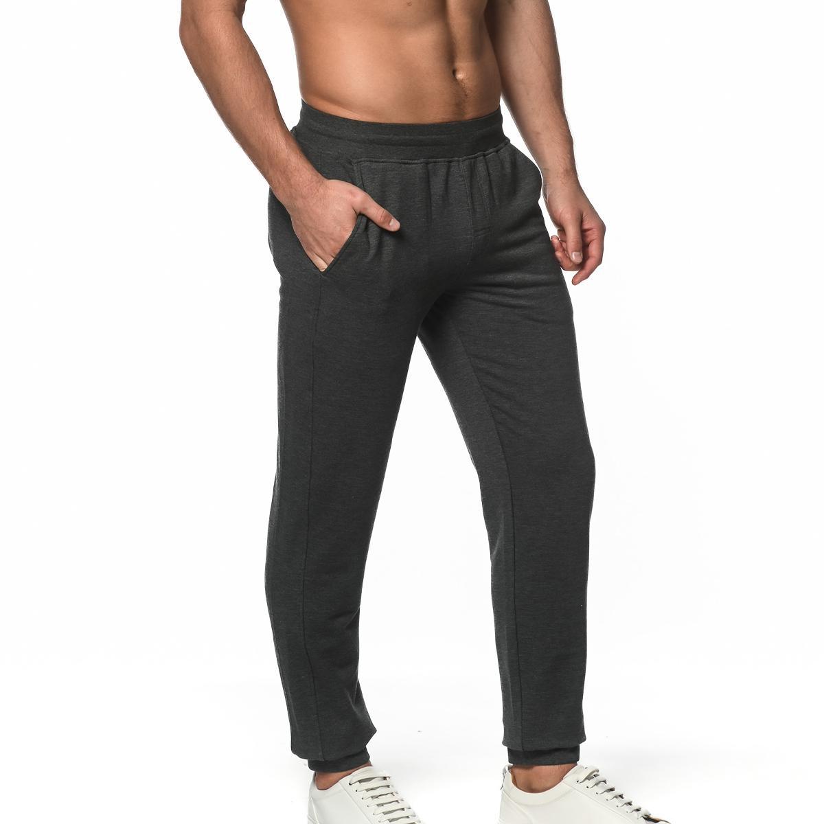 Heather Grey Stretch Fleece Jogger by Postmarc