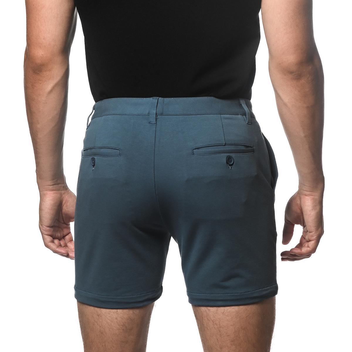 Blue Stone 6" Inseam Textured Stretch Knit Chino Short by Postmarc